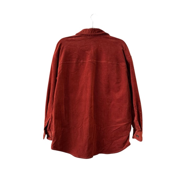 Madewell Corduroy Kentwood Oversized Shirt Jacket Shacket Size M Ground Clove - Picture 3 of 10